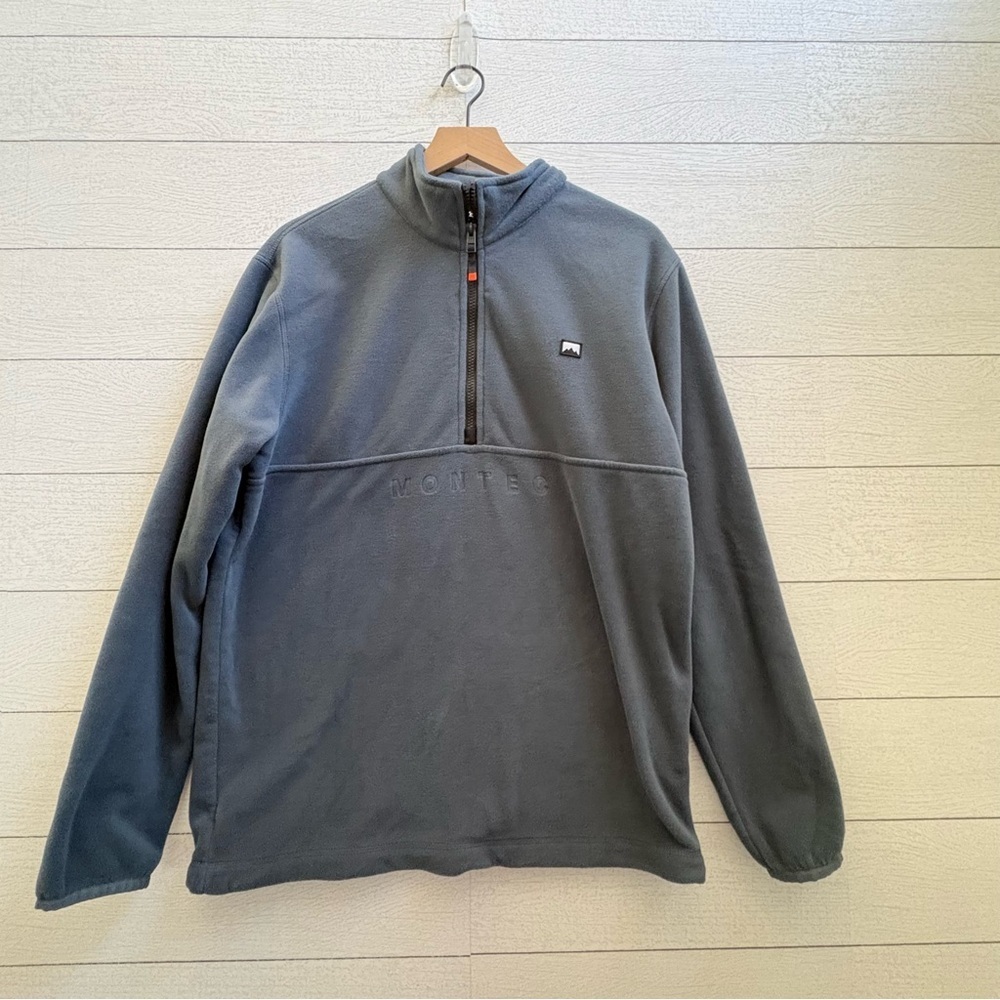 Montec Echo Fleece Half Zip Sweater Metal Blue Size L — image 7 of 8
